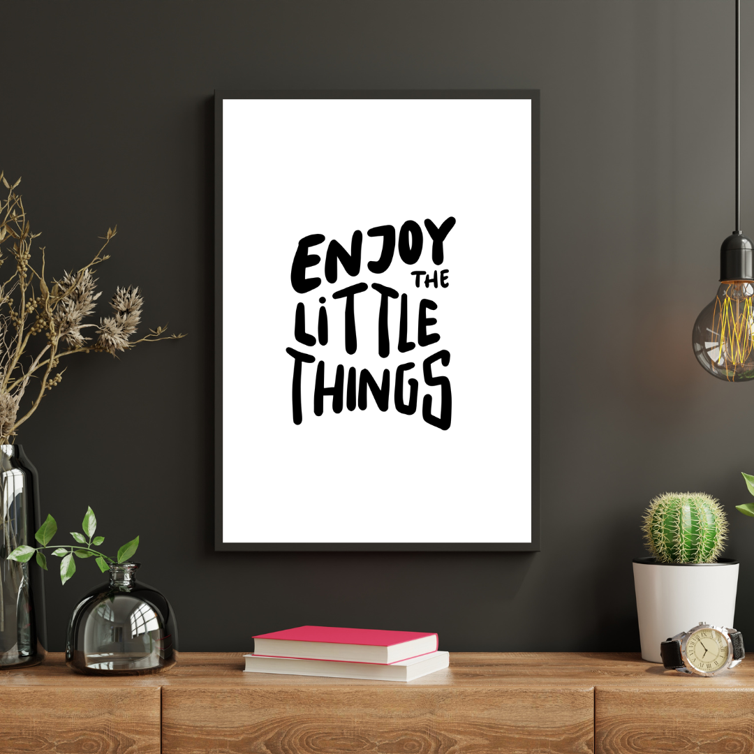 ENJOY IT Wandposter mit Rahmen